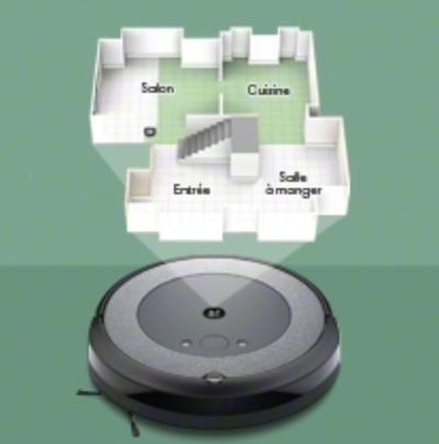 Aspirateur robot iRobot Roomba Combo i5+ cartographie